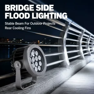 Outdoor RGBW DMX IP66 Landscape Spotlight 18W 24W 36W Exterior Facade Lamp Round LED Flood Light High CRI 90 5 Year Warranty