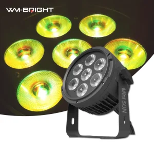 Outdoor RGBW LED Mini Par Light Slim Aluminum Waterproof IP65 Disco DJ Wedding Show Stage Beam Light