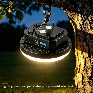 Outdoor Rechargeable 3 Lighting Modes 4000mAh Battery Portable Magnetic Hanging Lantern Emergency Flashlight LED Tent Light