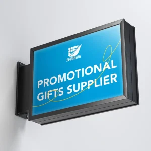 Outdoor Rectangle LED Lightbox for Wall Displaying Promotions Business Messages