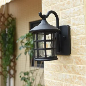 Outdoor Retro Bronze LED Light Sconces Classical Waterproof for Home Balcony Villa Decoration Wall Lamps