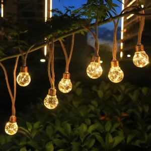 Outdoor Santa Claus IP44 Star Garden Lights Landscape Edison Christmas Holiday Camping Fairy Commercial LED Bulbs String Lights