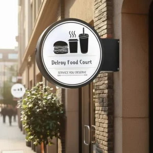 Outdoor Sign Light LED Logo Acrylic Business Stainless Steel Display Custom LED Light Light Box Sign