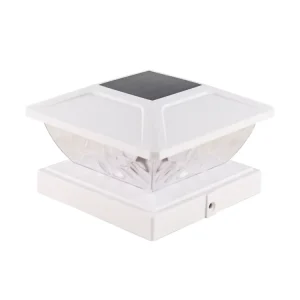 Outdoor Solar LED Lamp with Waterproof Pillar Design Timed Remote Control for Garden Fence Pathway Sunlight Decor