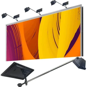 Outdoor Solar Light 50W IP65 Waterproof Long Pole Wall Lamp For Commercial Billboard Exhibition Flood Light Solar Wall Light