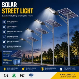 Outdoor Solar Street 60W 90W 120W 180W Waterproof Solar Street Light