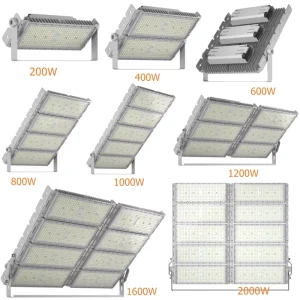 Outdoor Sports Football Field Stadium Large LED Flood Light 200W 400W 600W 800W 1000W 1200W 1600W 2000W
