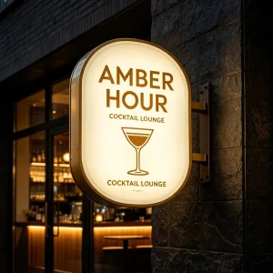 Outdoor Use Advertising Light Boxes Rotating Light Box LED Light Box Signage Display for Coffee Bar Store Barber Shop Wall Decor