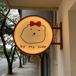 Outdoor Wall Mounted Hanging Waterproof Electronic Lighting Advertising Acrylic Aluminum LED Round Light Box High Brightness