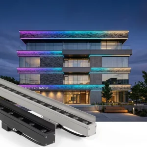 Outdoor Wall bar Linear Strip Architecture Projects Outdoor Rgb Led Light pixel Lighting Color Changing Fluorescent Tubes