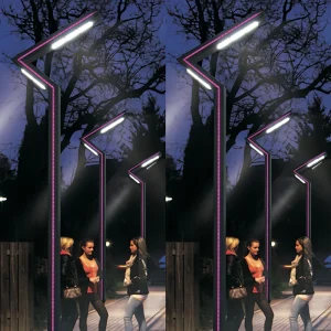 Outdoor Waterproof Garden LED Bollard High Lumen IP65 220V Pole Lamp LED Garden Street Light