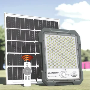 Outdoor Waterproof IP65 LED Street Light Solar Flood Light Gymnasium Warehouse Industrial Lighting Spotlight