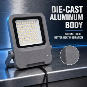 Outdoor Waterproof LED Flood Light Fast Heat Dissipation Wide Even Illumination Factory Park High Lumen Exterior Light