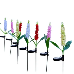 Outdoor Waterproof LED Solar Garden Lights Hyacinth Daffodil Narcissus ABS IP65 Small Christmas Landscape Garden Pathway Lawn