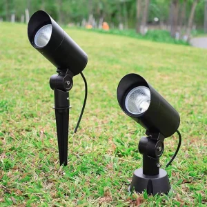 Outdoor Waterproof LED Spot Landscape Light for Garden Plug in Aluminum Floor Light Green Plants Rockery Spotlight IP65 Rating