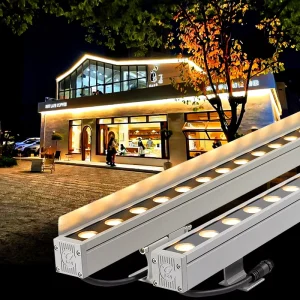 Outdoor Waterproof Wall Washer Linear Light Hotel Building DMX Control Exterior Lighting