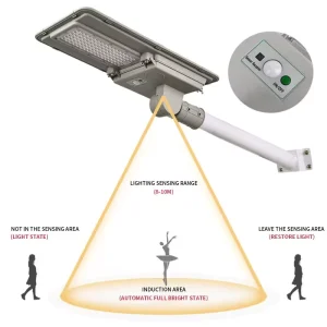 Outdoor with Ip Cctv Camera Ip65 Outdoor All in One Solar Street Lamp 60W 90W 120W 180W Integrated Led Solar Street Light