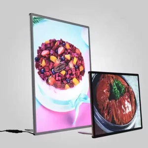 Outerdoor Light Box Slim Led Menu Board Table Stand Menu Display Ultra-thin Light Boxes