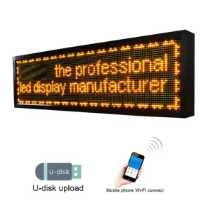 P10 Outdoor LED Scrolling Display Board Single Color Red Programmable Moving Message Sign