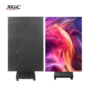 P2 Tri Fold Screen WiFi Control Portable Digital Advertising Animation Foldable LED Poster HDR10+ 600CD