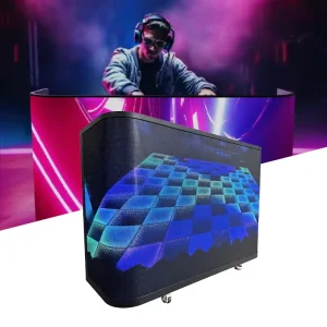 P2.5 Full Color Indoor DJ Booth LED Display Screen Portable Front Desk Video Wall for Club Nightclub Event