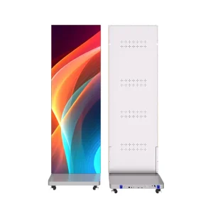 P2.5 Indoor LED Poster Display Screen 10Bit Color Depth Shopping Mall Digital Signage Smart Advertising Video Player Panel