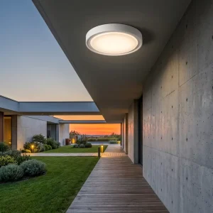 P25811 Plastic Material Indoor Ceiling Lamp Outdoor IP65 15W 1200 Lumens CRI 80 Modern