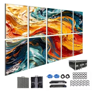 P3.91 Outdoor Full Color LED Display Video Wall High Resolution Sunlight Readable Brightness Events Stage Background Screen