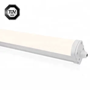 PC LED Batten 1200mm 1500mm Emergency IP65 Tri Proof Light 36W 48W 3000-6500K Color Temp Warehouse Use