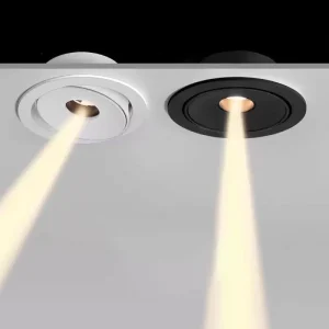 PC Material Embedded LED Spotlights 220V 3W 5W 7W Anti Glare 3000K 6000K Recessed Ceiling Lamp for Home Office