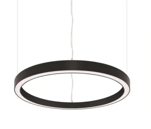 PDR045040 Modern LED Office Lighting Fixture Linear Circle Pendant Dimming Ring 900mm Diameter Hanging Light