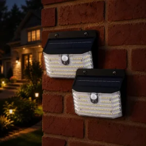 PIR Motion Sensor Solar Wall Light Integrated Solar Panel IP65 Waterproof LED Outdoor Lamp for Garage Villa Yard Porch