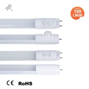 PIR Motion T5 LED Batten 2FT 9W 12W 60cm Smart Energy Saving 6500K Cool White CE ROHS Office Indoor Lighting