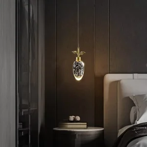 PM Full Copper Crystal Chandelier Bedroom Bedside Commercial Homestay Restaurant Designer Model Room Bar Luxury Small Chandelier