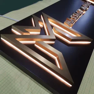 PVC LED Light Up Letters Professional Storefront Signage for Office and Retail Shop