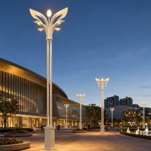 Park Plaza Villa 100-265V IP65 6-12M Led Street Lighting Fixtures Outdoor Led Landscape Street Light