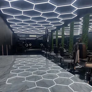 Parking Garage Canopy Lights Car Garage Light Steel Frame Structure LED Lights Garage Bars