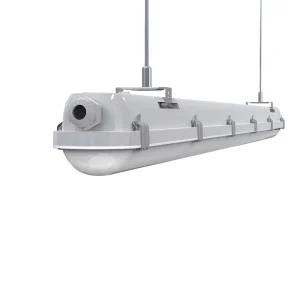 Central Emergency System 60W Linear LED Batten IP66 IK10 100-264V Flicker-Free Workshop 5-Year Warranty CE/CB/SAA Surface Mount