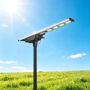 Parking Lot Integrated Solar Street Light Radar Motion Sensor Solar LED Street Lighting No Wiring Needed