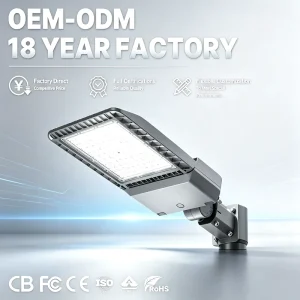 Parking Lot Ip65 Outdoor Waterproof Road Lamp Die cast Aluminum StreetLight 100w 150w 200w 300w Engineering Led Street Lights