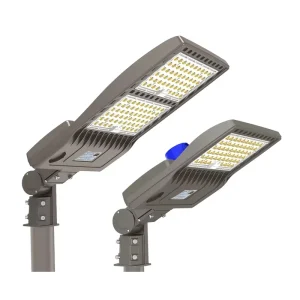 Parking Lot LED Shoebox Street Light 100W-300W IP67 AC Input Outdoor All-in-One Photocell 5-Year Warranty