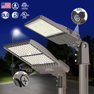 LED Street Area Light DLC ETL Certified Waterproof IP65 150w 300w 450W Outdoor Flood Lights Photocell for Road Lighting