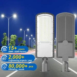 Parking Lot Outdoor Waterproof IP65 AC 85-265V Aluminum LED Street Light 50W 100W 150W 200W