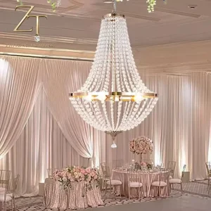Party Events Pendant Ceiling Lights Crystal Hall Centerpiece Decorations Chandelier Lights for Wedding