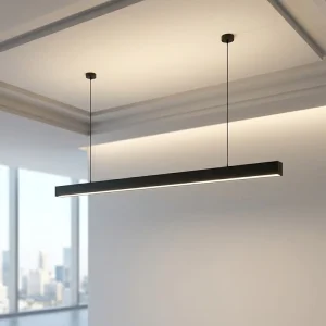 Pendant Installation IP20 PC 48W 100-265V Hanging Lamp Anti-Glare LED Linear Light