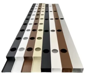 Permanent Track Aluminum Profile IP68 LED Modules for 3cm Round Pixel Light 1m Long 5 10 Holes Channel System Dual Color Temp