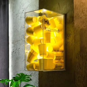 Personalized LED Lightbox Sign Letter Paper Cup Luminous Outdoor Acrylic Advertising Light Box
