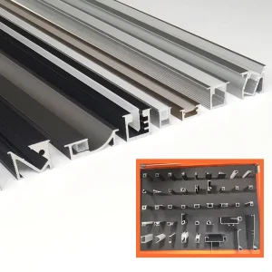 Personalized T5 Tempered 6063 Aluminum Alloy LED Lighting Profile Anodized Surface 3500K Warm White 90 CRI DC 12V Cabinet