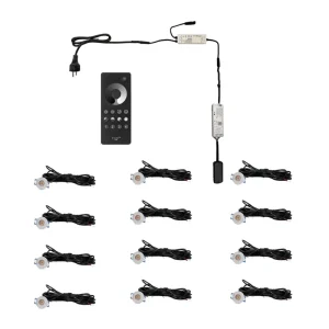 Phone Remote Control 12pcs set Spotlights Connect WiFi Easy Installation Downlight IP65 for Aluminumveranda