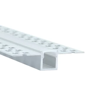 Plaster Aluminium Profile 55*15mm With PC Cover Clip and Endcaps LS 127 Recessed Series